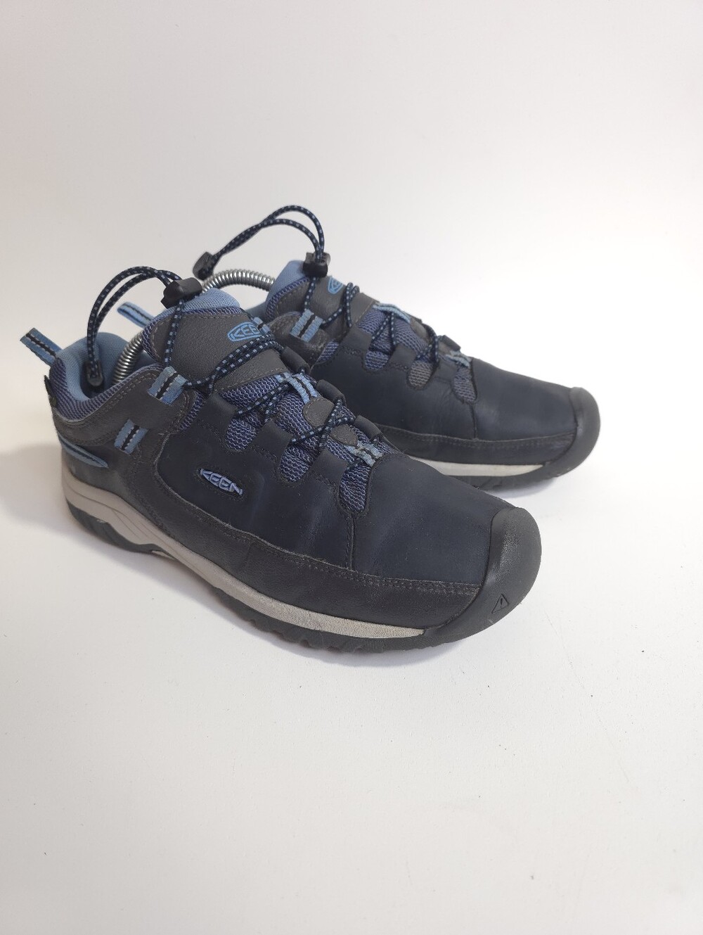 KEEN Targhee Low Waterproof Hiking Shoes Blue Womens Size 5 EU 37